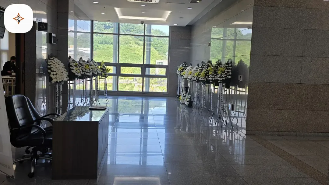 울산 울주군 울산하늘공원장례식장 둘러보는 풍경